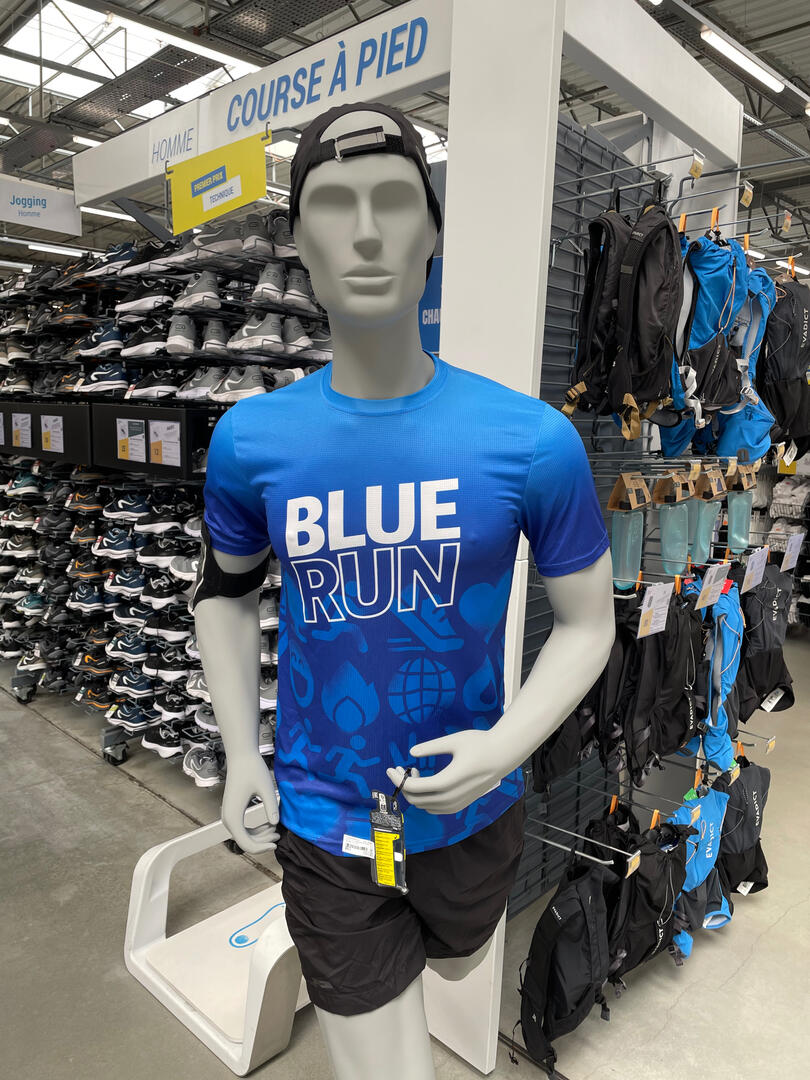 Conception du maillot de la Bluerun Decathlon Yutz